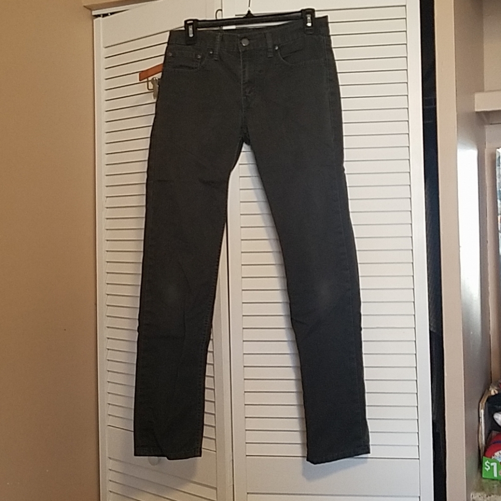 Mens dark grey levi 511 jeans